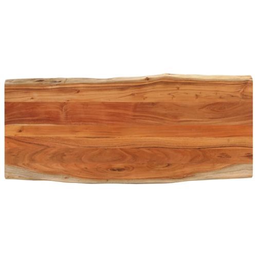 Stolna ploča 140x60x3,8 cm pravokutna bagremovo drvo živi rub