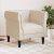 Fotelja Chesterfield platnena
