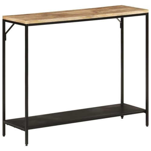 Konzolni stol 90x30x75 cm grubo masivno drvo manga i željezo