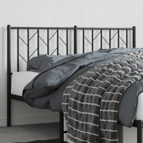 Metalno uzglavlje crno 135 cm