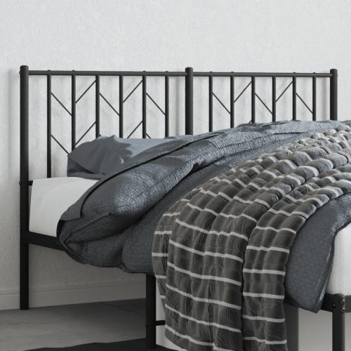 Metalno uzglavlje crno 140 cm