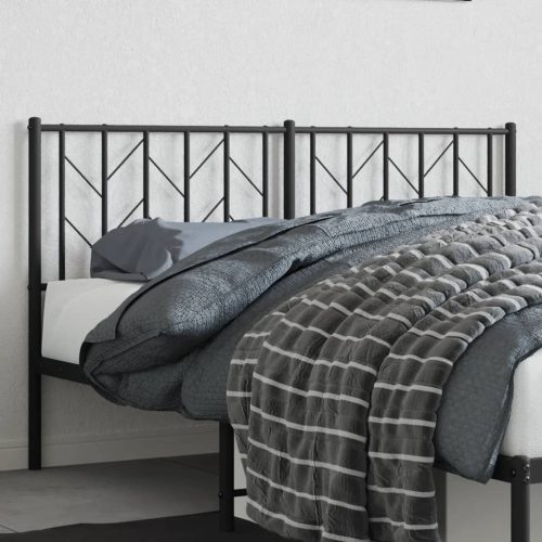 Metalno uzglavlje crno 150 cm