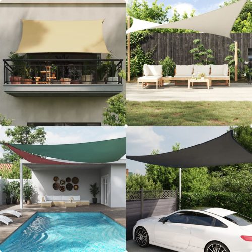 Jedro protiv sunca boje pijeska 2x2x2 m 100 % poliester Oxford