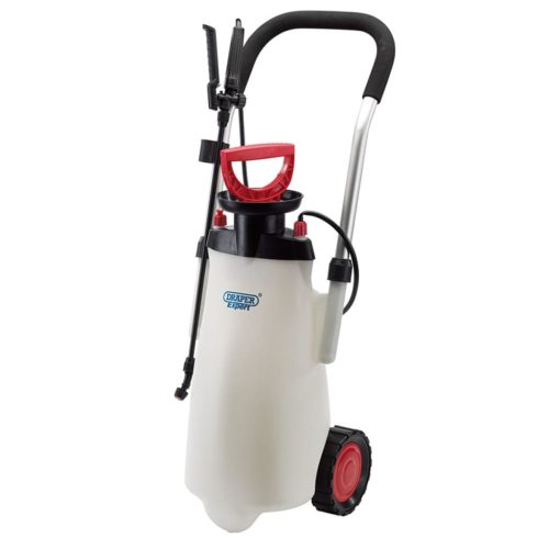 415213 Draper Tools Expert Trolly Pump Sprayer 15 L Red 82583