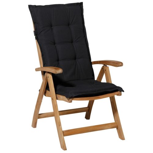 Madison jastuk za stolicu visokog naslona Panama 123 x 50 cm crni