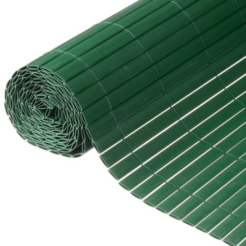 Nature dvostrana vrtna pregrada PVC 1 x 3 m zelena