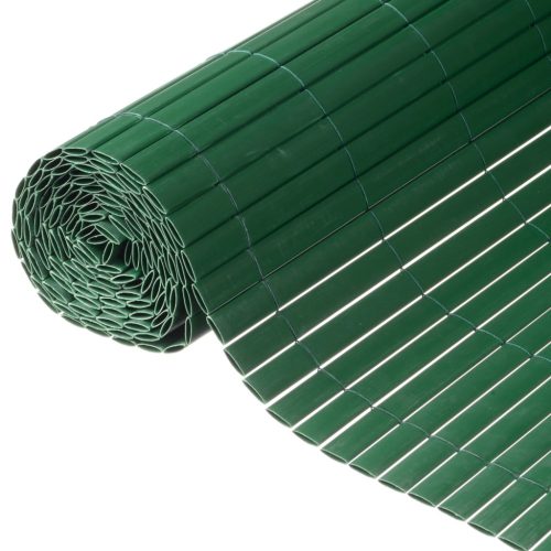 Nature dvostrana vrtna pregrada PVC 1,5 x 3 m zelena