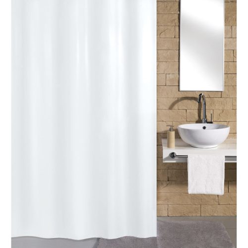 430280 Kleine Wolke Shower Curtain Kito" 180x200 cm White"