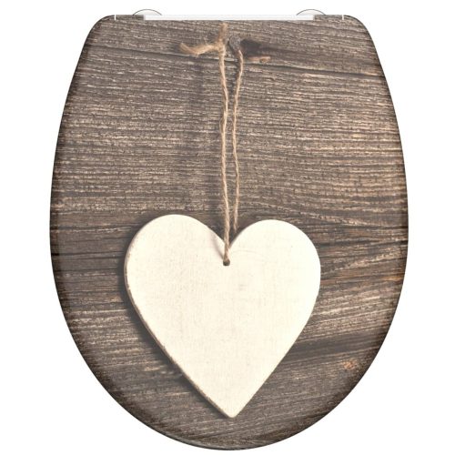 SCHÜTTE toaletna daska od duroplasta WOOD HEART s mekim zatvaranjem