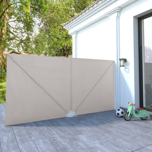 Sklopiva bočna tenda krem 400 x 200 cm