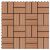 Pločice za trijem 11 kom WPC 30 x 30 cm 1 m² smeđe
