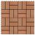 Pločice za trijem 11 kom WPC 30 x 30 cm 1 m² boja tikovine
