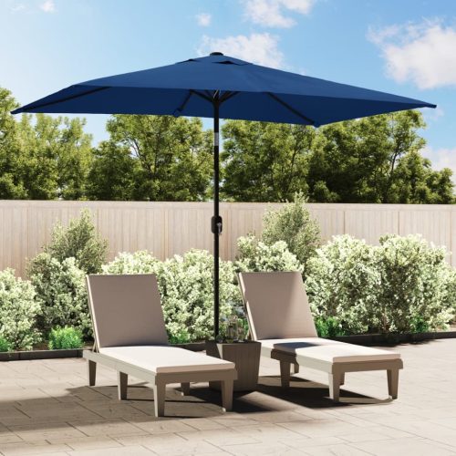 Vanjski suncobran s metalnim stupom 300 x 200 cm azurni