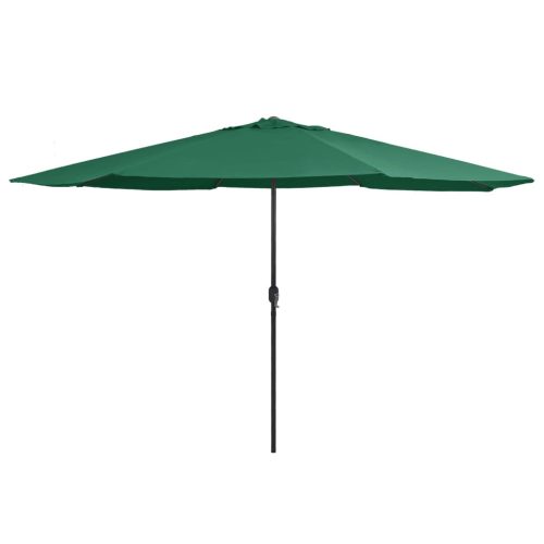 Vrtni suncobran s metalnim stupom 390 cm zeleni