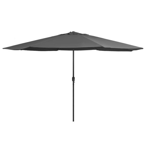 Vrtni suncobran s metalnim stupom 390 cm antracit