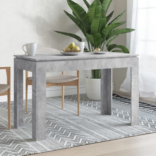 Blagovaonski stol siva boja betona 120 x 60 x 76 cm od iverice
