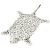 Tepih Leopard od Pliša 139 cm Bijeli