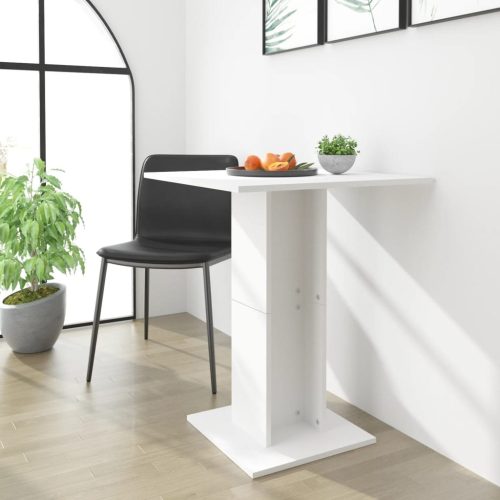 Bistro stol bijeli 60 x 60 x 75 cm od konstruiranog drva