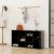 Klupa za cipele crna 103 x 30 x 54,5 cm od konstruiranog drva