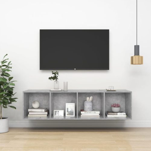 Zidni TV ormarić boja betona 37x37x142,5 cm konstruirano drvo
