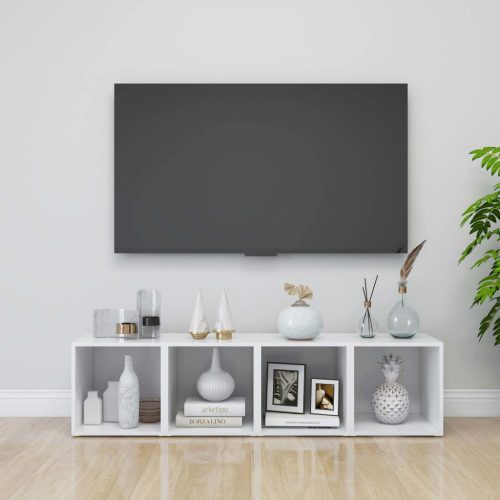 TV ormarići 4 kom bijeli 37 x 35 x 37 cm konstruirano drvo