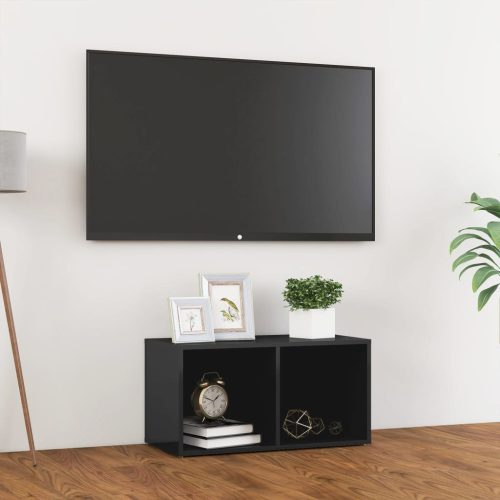 TV ormarić sjajni sivi 72 x 35 x 36,5 cm od konstruiranog drva