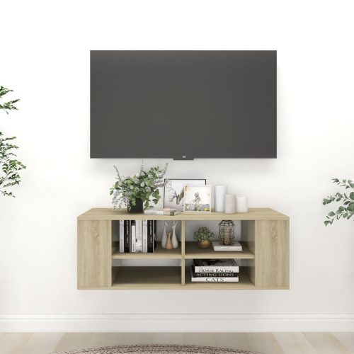 Zidni TV ormarić boja hrasta sonome 102 x 35 x 35 cm drveni