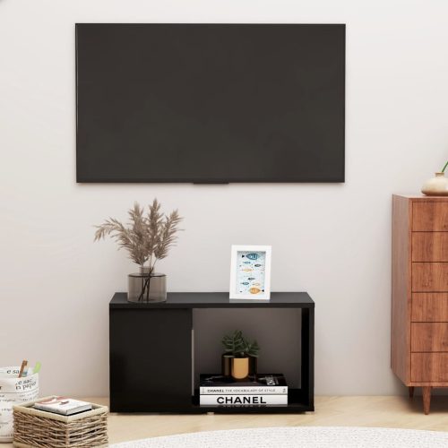 TV ormarić crni 60 x 24 x 32 cm od iverice