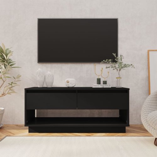 TV ormarić crni 102 x 41 x 44 cm od konstruiranog drva