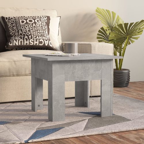 Stolić za kavu siva boja betona 55 x 55 x 42 cm od iverice
