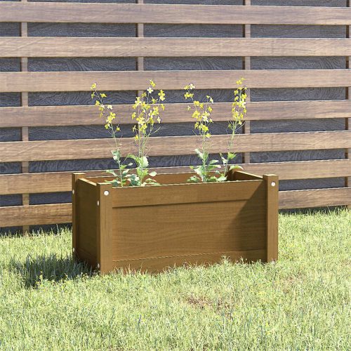 Vrtna sadilica boja meda 60 x 31 x 31 cm od masivne borovine