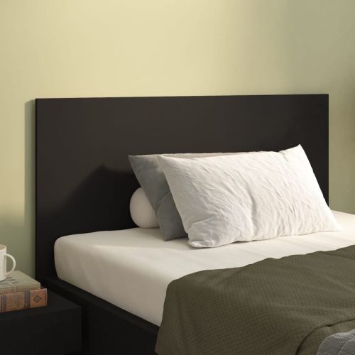 Uzglavlje za krevet crno 120x1,5x80 cm od konstruiranog drva