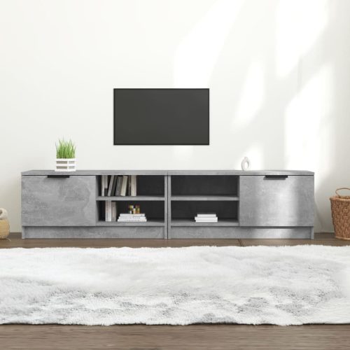 TV ormarići 2 kom boja betona 80x35x36,5 cm konstruirano drvo