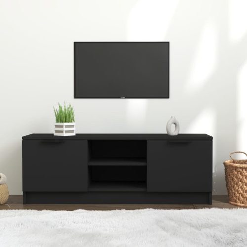 TV ormarić crni 102 x 35 x 36,5 cm od konstruiranog drva