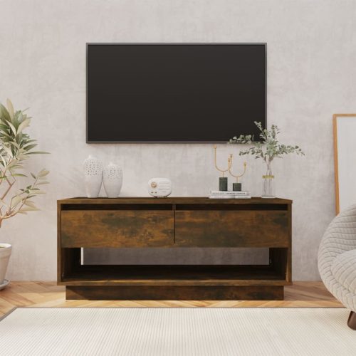 TV ormarić boja dimljenog hrasta 102x41x44 cm konstruirano drvo