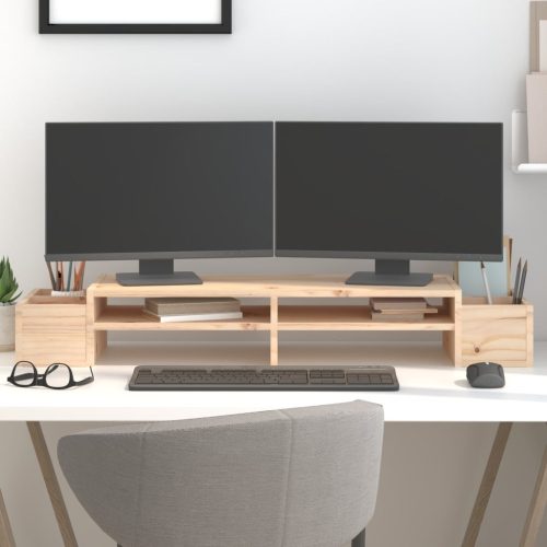 Stalak za monitor 100 x 27,5 x 15 cm od masivne borovine