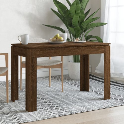 Blagovaonski stol boja smeđeg hrasta 120 x 60 x 76 cm drveni