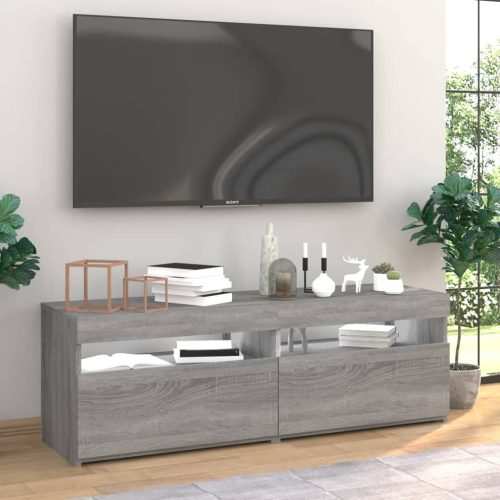 TV ormarići 2 kom s LED svjetlima boja hrasta sonome 60x35x40cm