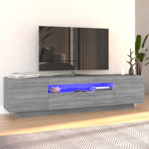 TV ormarić s LED svjetlima boja hrasta sonome 160 x 35 x 40 cm