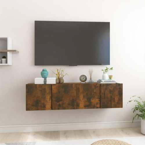 Viseći TV ormarići 2 kom boja dimljenog hrasta 60 x 30 x 30 cm