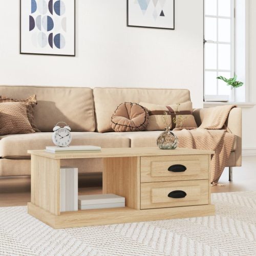 Stolić za kavu boja hrasta 90 x 50 x 35 cm konstruirano drvo