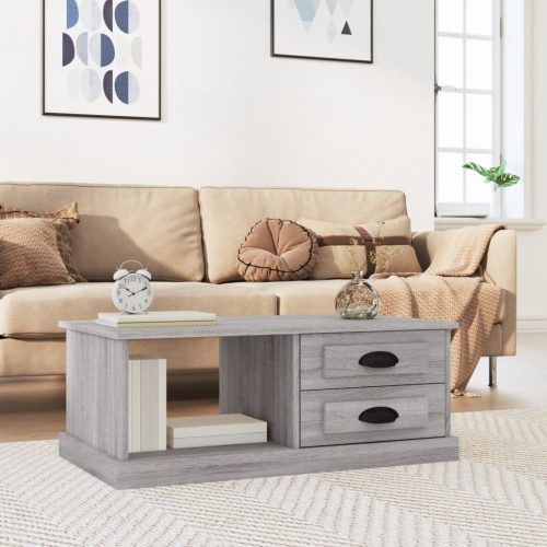 Stolić za kavu boja sivog hrasta 90x50x35 cm konstruirano drvo