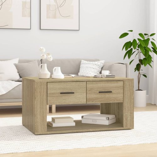 Stolić za kavu boja hrasta sonome 80x50x40 cm konstruirano drvo