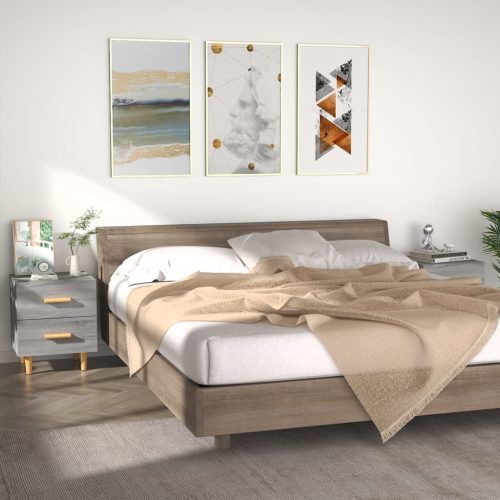 Noćni ormarići 2 kom boja hrasta sonome 40x35x47,5 cm
