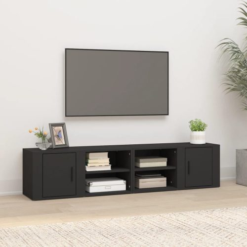 TV ormarići 2 kom crni 80 x 31,5 x 36 cm konstruirano drvo