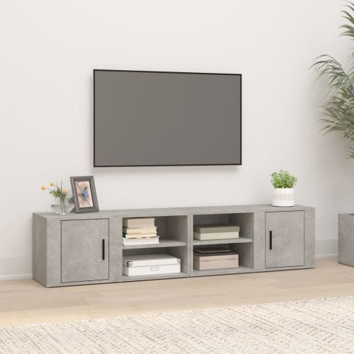 TV ormarići 2 kom Siva betona 80x31,5x36 cm konstruirano drvo