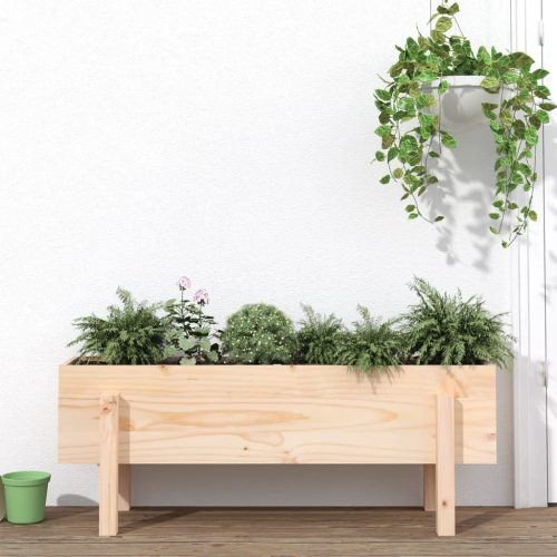 Povišena vrtna gredica 101 x 30 x 38 cm od masivne borovine