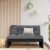 Srednja sofa crni 120x80 cm od masivne borovine