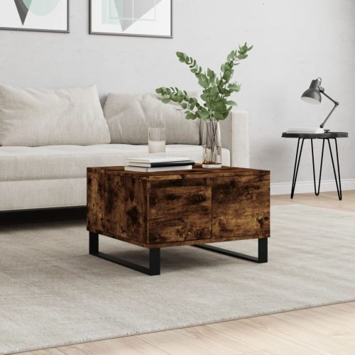 Stolić za kavu boja hrasta 55 x 55 x 36,5 cm konstruirano drvo