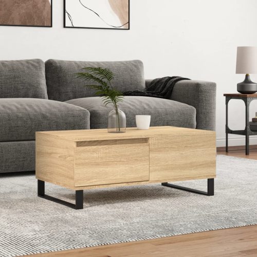 Stolić za kavu boja hrasta 90x50x36,5 cm konstruirano drvo
